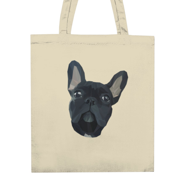 Nákupní taška unisex s potiskem Francouzský buldoček na nákup