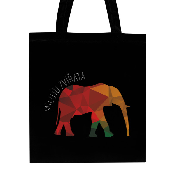 Nákupní taška unisex s potiskem MILUJU ZVÍŘATA