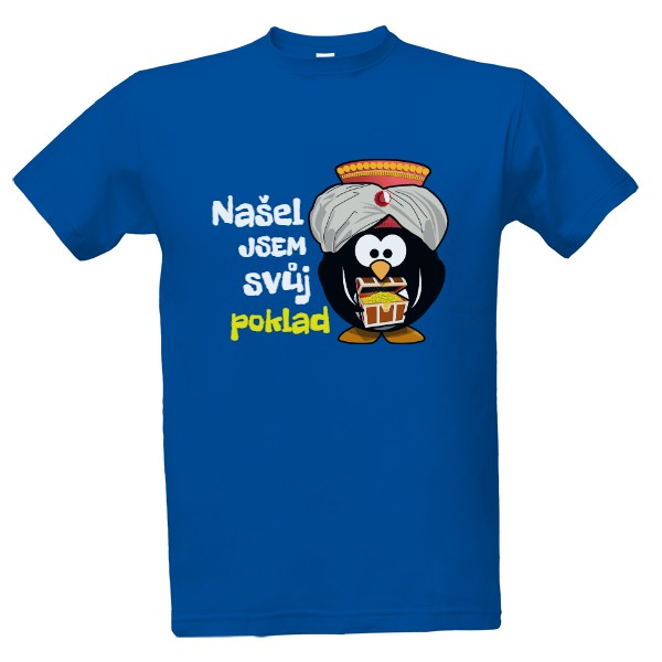 Tričko s potiskem Našel jsem svůj_poklad