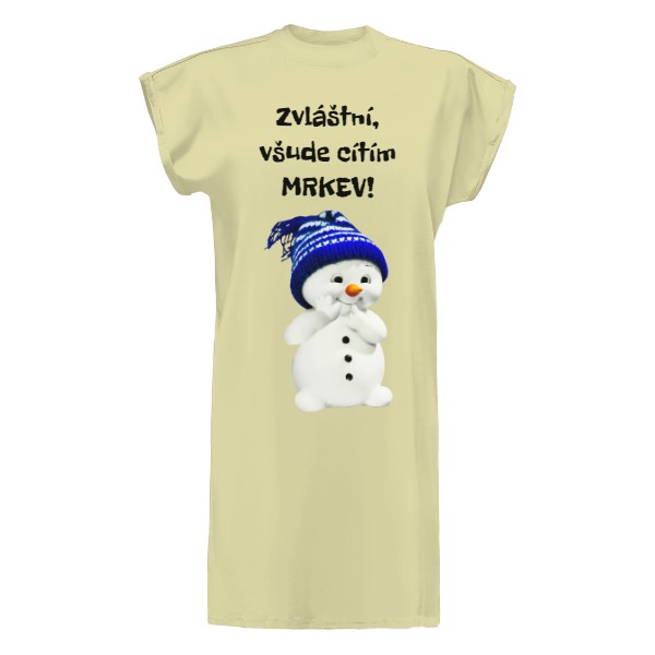 Tričko s potiskem Sněhulák cítí mrkev
